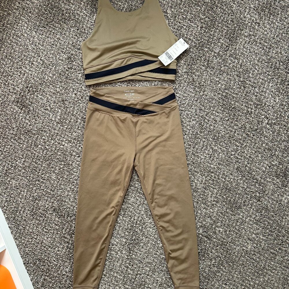 Sweaty betty set- all day wrap- top new with tags